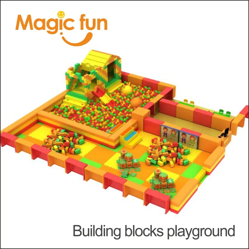 

MAGIC FUN building block bricks construct toy,epp building blocks adventure playground