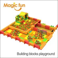 DIVERTIDO MAGIA bloco de construção tijolos de construção de brinquedos, blocos de construção do parque de aventura epp