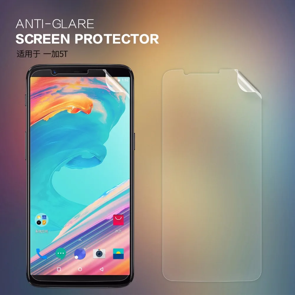 

2 pcs/lot Oneplus 5T screen protector NILLKIN Anti-Glare Matte Oneplus 5/5 T One plus 5T protective film with retailed package