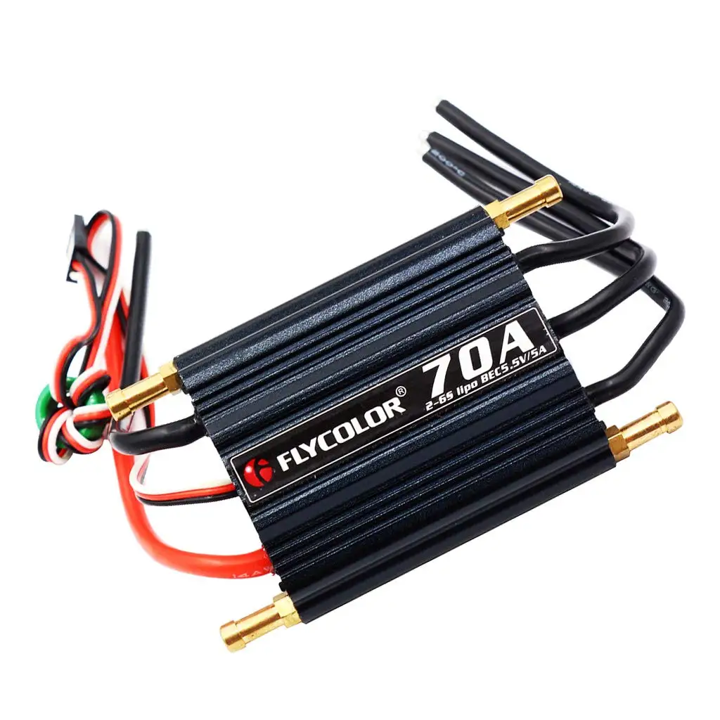 2-6 s 5.5 V/5A للماء فرش 70A ESC الإلكترونية سرعة تحكم إكسسوارات قطع غيار الأجهزة ل RC سباق قارب