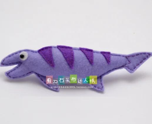 DIY Jurassic dinosaur world dolls Fabric Felt kit Non-woven cloth Craft DIY Sewing set Handwork Material needlework JDSTB
