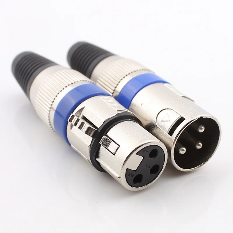 3Pins 5pair XLR connector Female and Male connector Microphone connector MIC Adapterin 3Pins 5pair XLR connector Female and Male connector Microphone connector MIC Adapterin