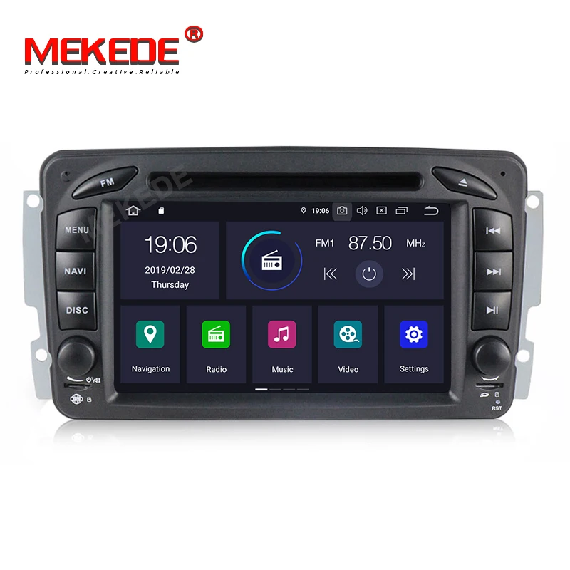 Sale Mekede PX30 IPS DSP android 9.0 Car GPS DVD player for Mercedes Benz W203 W208 W209 W210 W463 Vito Viano W163GPS navigation 4