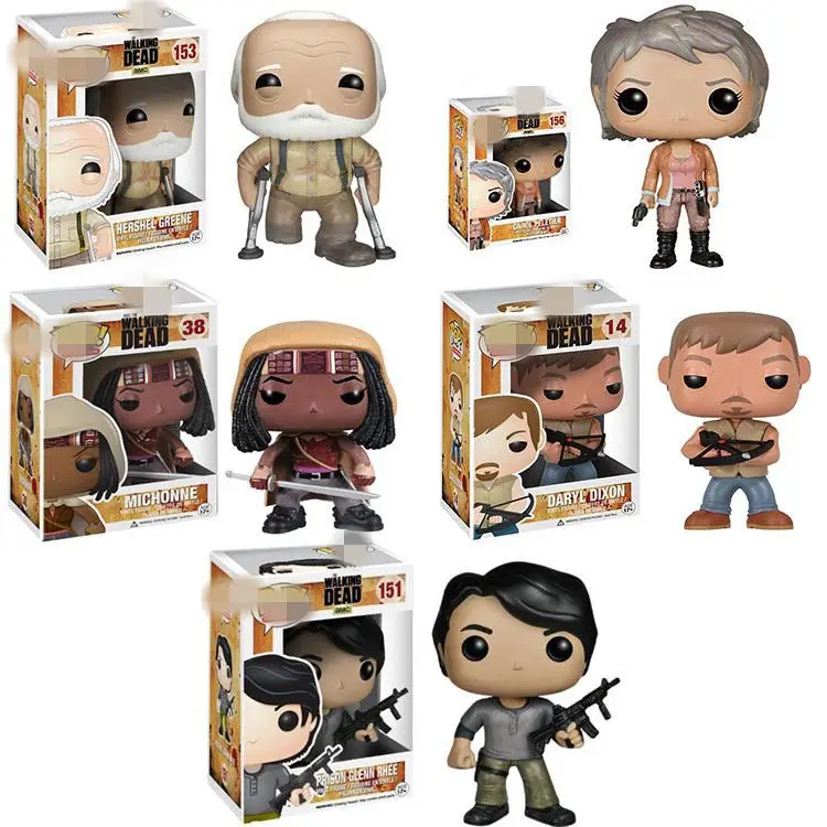 

The Walking Dead Movie Action Toy Figures CARL DARYL DIXON HERSHEL GREENE MICHONNE action Figure Collection Model Toys