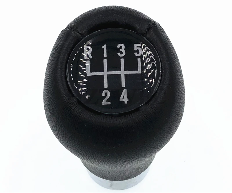 High Quality Car Accessories 5 Speed Leather Gear Shift Knob Shifter