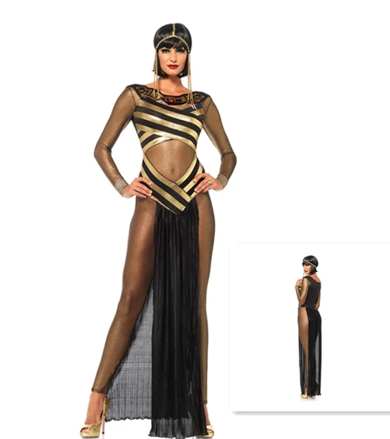 New Sexy Deluxe Ladies Fancy Dress Cleopatra Egypt Womens