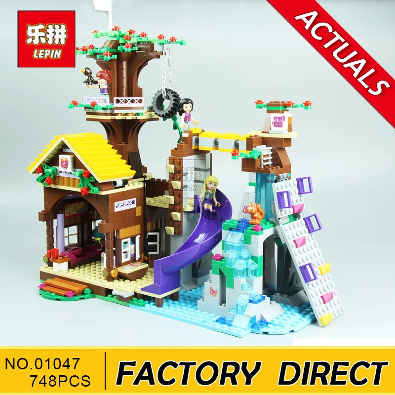 

Lepin 01047 Adventure Camp Tree House Model 784Pcs Bricks Compatible with 41122 Friends For Girl Building Blocks Gifts Toys
