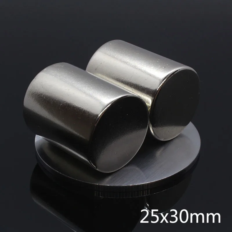 1 шт. мощный N35 25*30 диск диаметром 25x30mm круглый магнит NdFeB сильные неодимовые