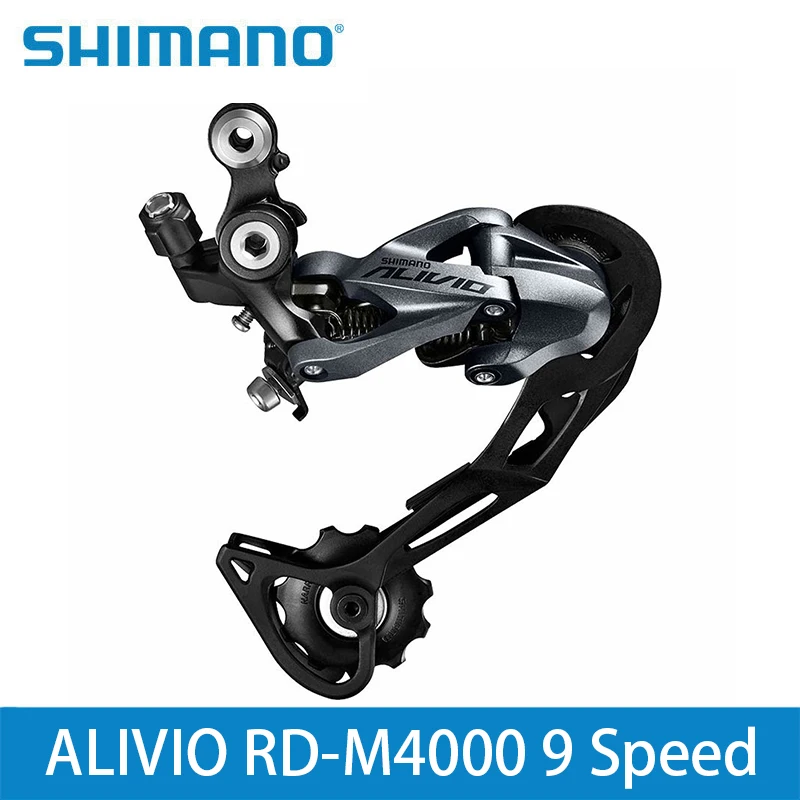 

Shimano ALIVIO RD-M4000 9 Speed Rear Derailleur Bicycle Long Cage Derailleurs 3s*9s 27s MTB Bike M4000 Lucky Crazwind
