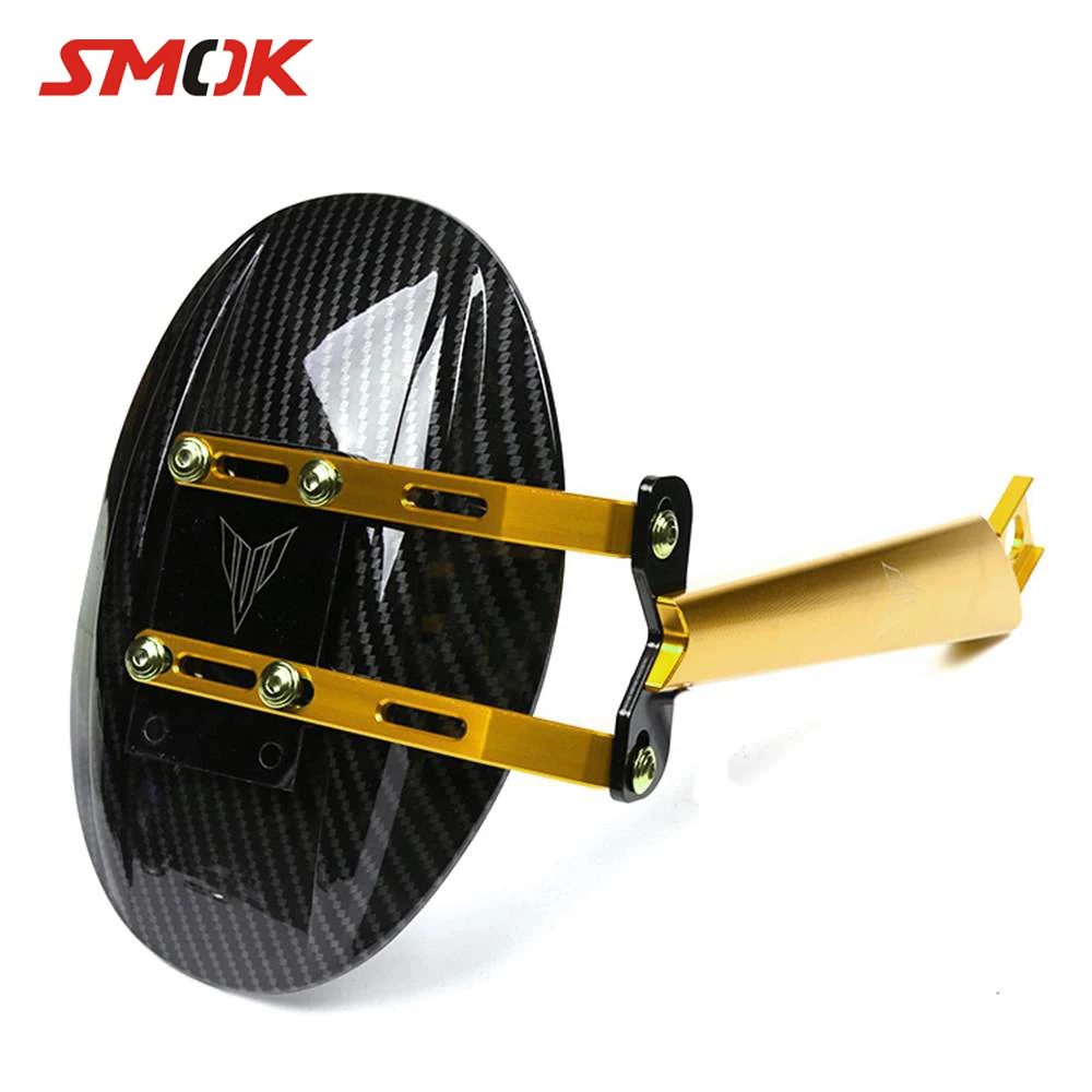 

SMOK Motorcycle CNC Aluminum Alloy Carbon Fiber Rear Fender Cover Mudguards For Yamaha MT-09 MT09 MT 09 FZ09 FZ-09 2014-2017