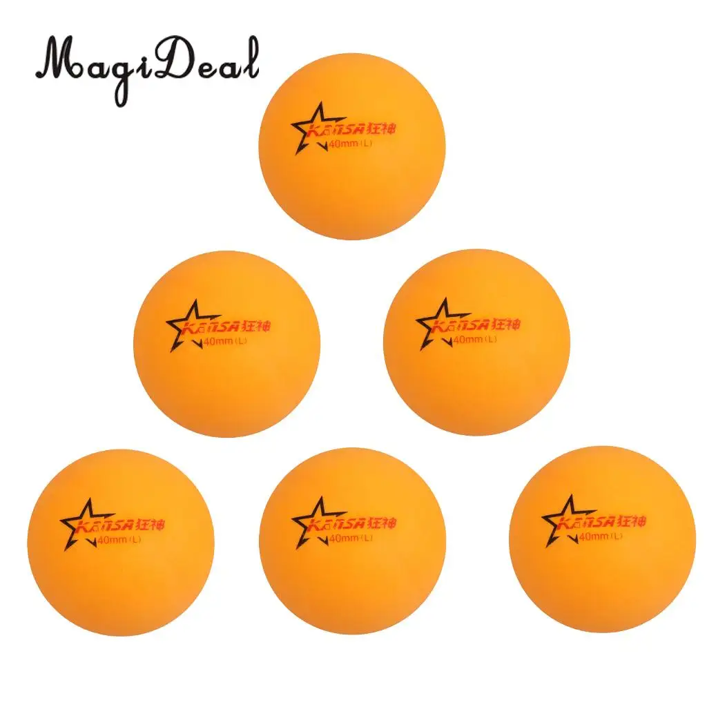 MagiDeal Professional 6Pcs Plastic Stand Table Tennis Balls 40mm