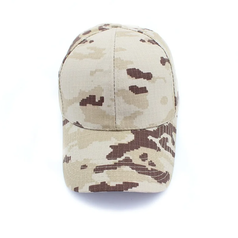 

Training Hat Summer Camp Sun-proof Camouflage Color BaseballCap Men WomenShading Hunting Cap