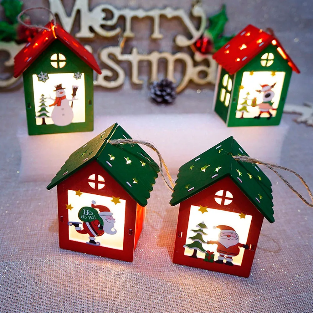 Рождественские украшения, светодиодный светильник, шалет, бар, Рождественская елка, украшение, Новое поступление, Прямая поставка