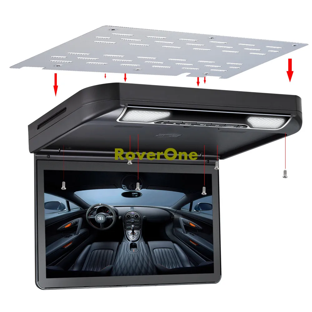 13,3 дюймов Supler тонкий Automotivo мобильный видео развлекательный автомобиль откидной DVD потолочный монитор потолочный ЖК-Дисплей Крепление на крышу dvd-плеер