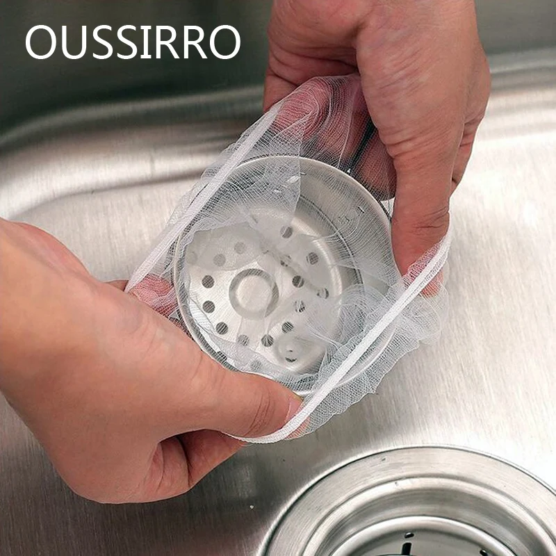 

30Pcs/Lot Waste Bin Filter Sink Drain Hole Trash Strainer Mesh Disposable Garbage Bag Bathroom Kitchen Storage Accessories
