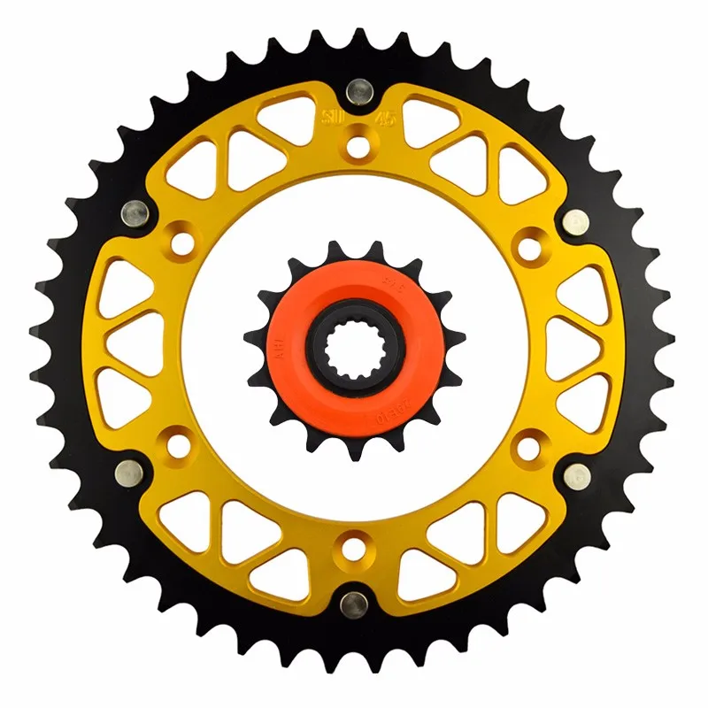 15/45, 46, 47 48 49, 51, 52, Модель T мотоциклетные передние и задние Комплект звездочек для SUZUKI DR350 США 1990-1999/DR 350 SE 1996-1999
