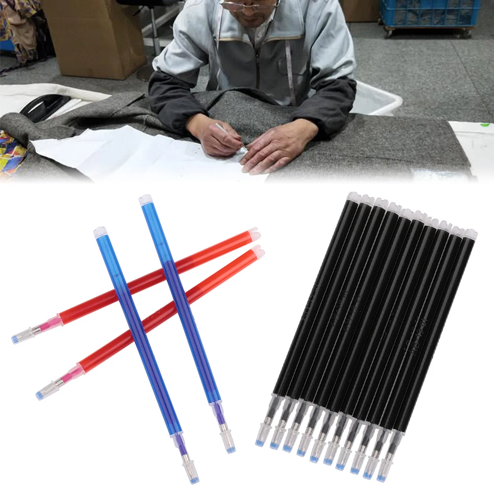 

10PC HighTemperature Disappearing Pen Fabric Markers Pencil Marker Heat Wrap Fade Out Patchwork Cross Stitch Sewing Accessories