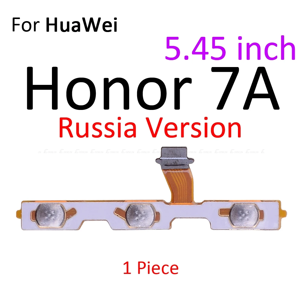 Кнопка регулировки громкости источник энергии переключатель вкл. Выкл. Лента-брелок гибкий кабель для HuaWei Honor Play 8A 7A 7C 7X7 S 6A 6C 6X 5C Pro запасные части - Цвет: For Honor7A 5.45inch