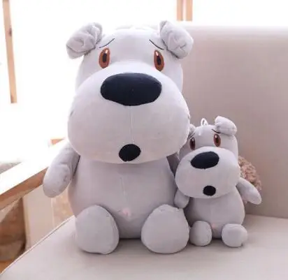 

WYZHY down cotton standing posture naughty dog plush toy doll home decoration bed pillow to send parent-child gifts 60CM