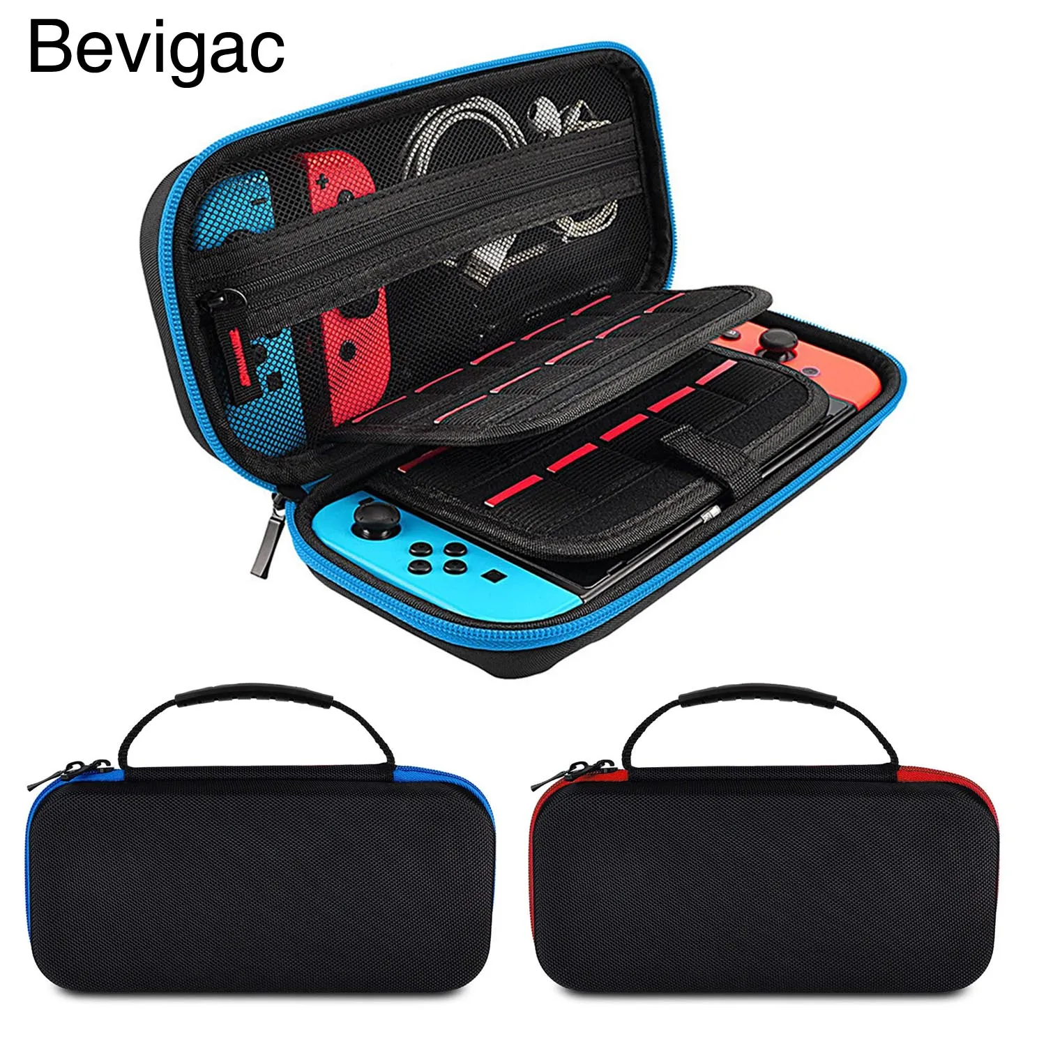 

Bevigac Travel Carrying Protective Case Storage Pouch Bag with 20 Game Card Slot For Nintendo Nintend Switch Console Accessories