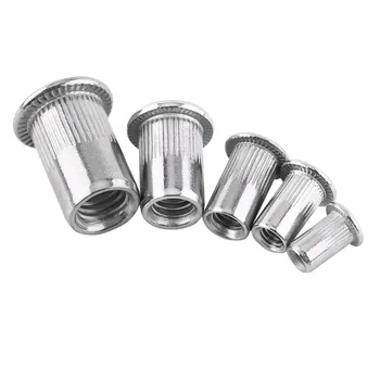 

20Pcs/Lot M3-M8 Stainless Steel Blind Rivet Nuts Flat Head Threaded Insert Rivet Nut Screw Repair Tool Accessorries Best Offer