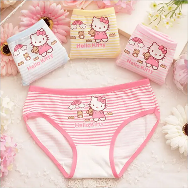 6Styles Cartoon Cute Hello Kitty Children Underwear Infant Soft Cotton