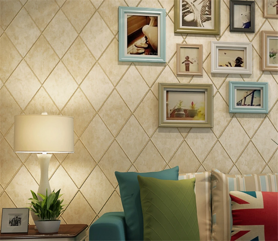 

Wallpapers Youman Non-woven Wallpaper Roll Vintage American Hot Stamping 3D Deco Renovation For Bedroom Living Room High Quality