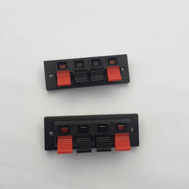 LED lamp test clamp Red and black 4 socket straight cable clamp speaker