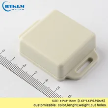 Распределительная коробка для монтажа в стену abs пластик маленький черный ручной корпус 41*41*15 мм plasit корпус DIY Распределительная Коробка