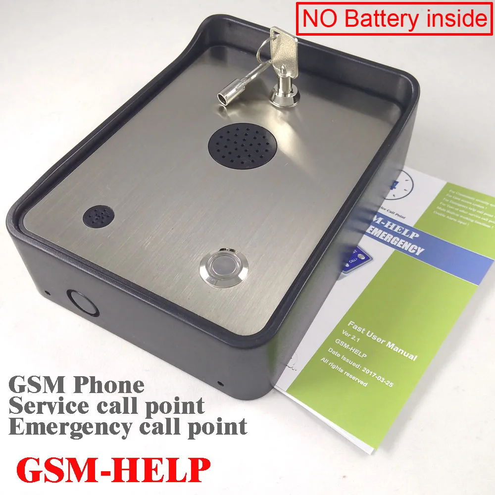 

GSM community security alarm system audio intercom alarm emergency help calling phone service intercom
