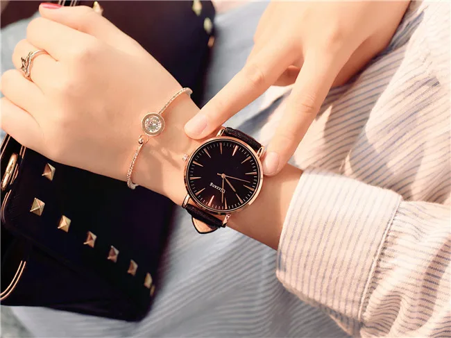 Изысканные простые женские часы, Роскошные модные женские наручные часы, Ulzzang, брендовые классические дизайнерские женские кварцевые часы Montre Femme