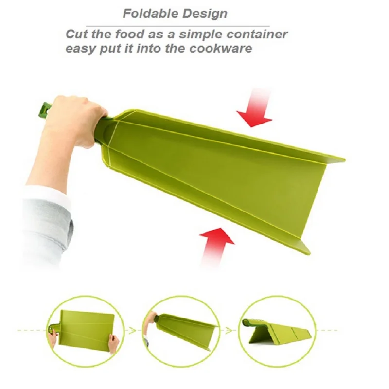 

Plastic Chopping Blocks Non-slip Chopping Board Folding Cutting Board Portable Kitchen Board Flexible Camping Cooking Mat