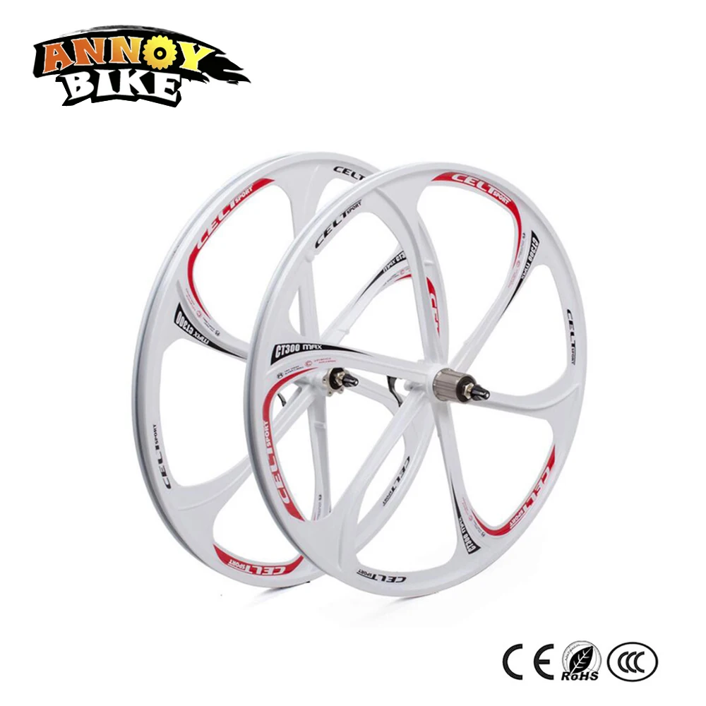 Flash Deal 2PC 26 inch Bicycle mountain bike one wheel bearing wheel magnesium alloy Disc Brake wheels 2