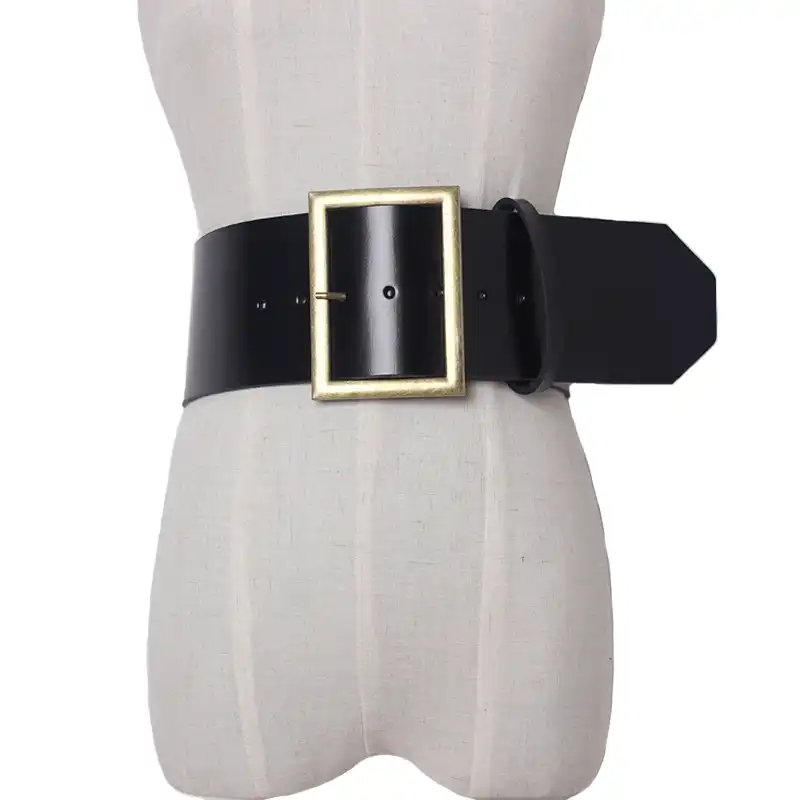 thick black belt for dress