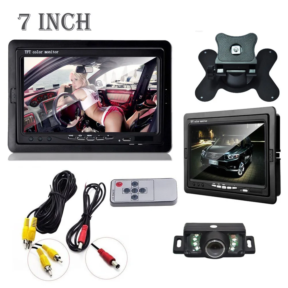 

CARPRIE Vehicle Camera Car Rearview monitor rearview backup camera system 7 TFT LCD Screen Nightvision vehicle camera recording