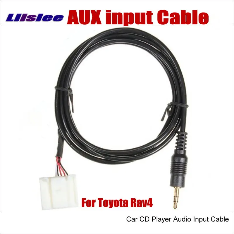 

Liislee Original Plugs To AUX Adapter 3.5mm Connector For Toyota Rav4 Car Audio Media Cable Data Music Wire