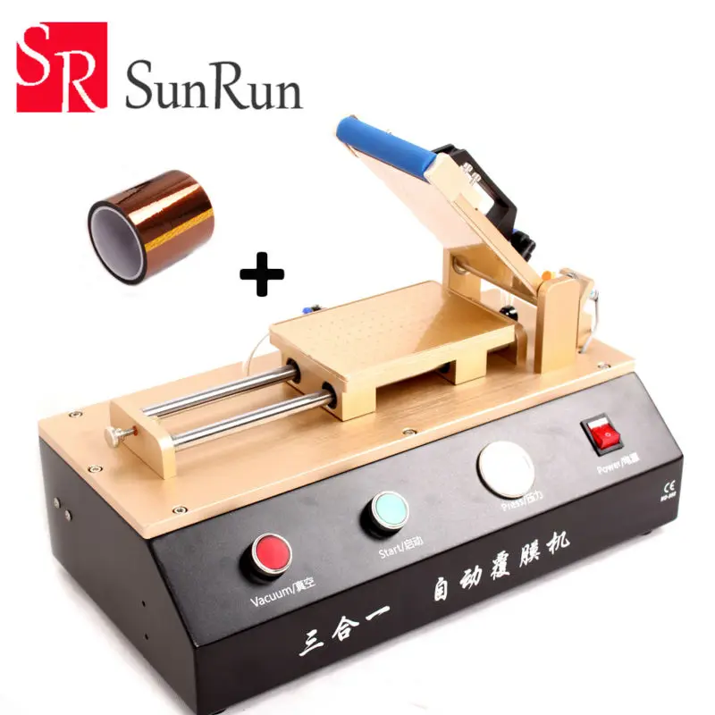 

For iPhone Samsung LCD Screen Repair 3 in 1 Automatic OCA Film Laminating Machine Built-in Vacuum Pump and Air Compressor