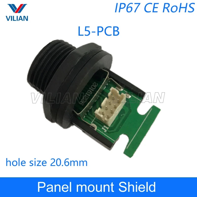 Соединитель печатной платы M19 RJ45 PCB монтажная панель разъем Ethernet сетевой кабель