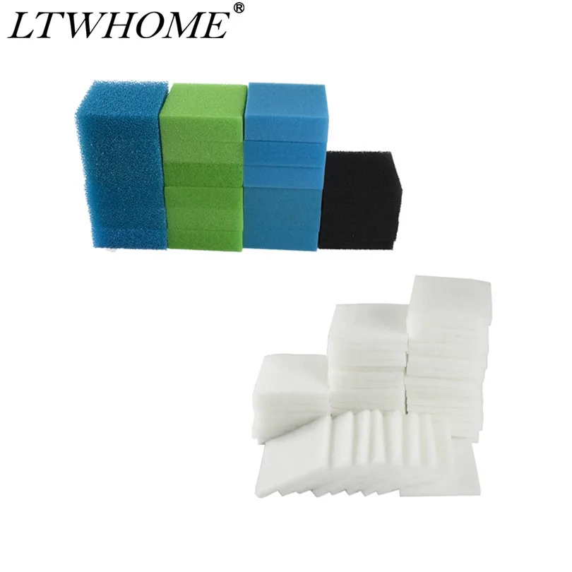 

LTWHOME Value Pack of Fine, Carbon, Coarse, Medium and Poly Filters Set Fit for Juwel Jumbo / BioFlow 8.0/ XL