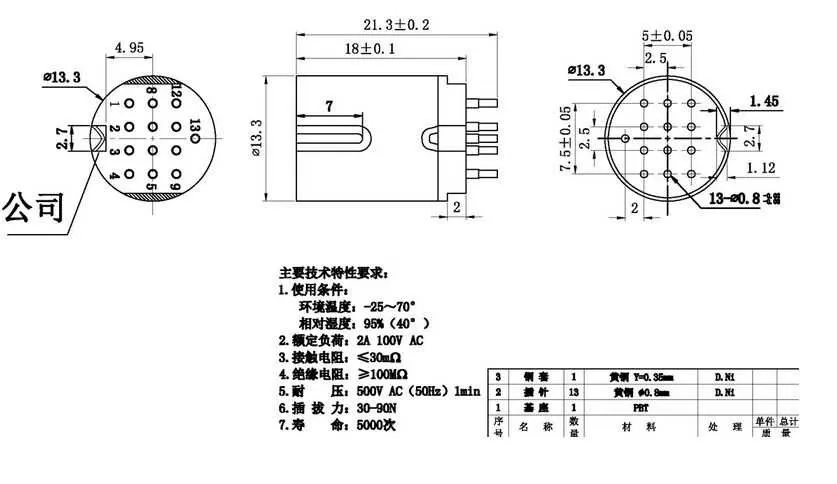 20 шт./лот металл 13 PIN DSCT-13-07FS DIN со штекерной розеткой, крепление соединителей адаптер