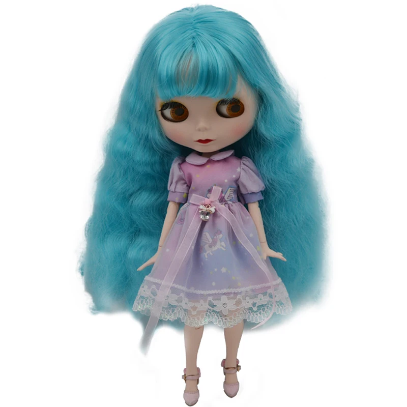 

Blyth Doll BJD, Neo Blyth Doll Nude Customized Frosted Face Dolls Can Changed Makeup and Dress DIY, 1/6 Ball Jointed Dolls SO14