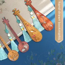 Китайский стиль ретро-закладки черное дерево сандаловое дерево качество, изысканно резные Высококачественные канцелярские закладки