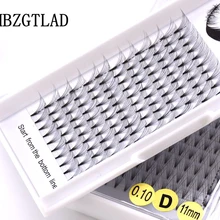 Новые 3D/4D/5D/6D/10D русские объемное наращивание ресниц короткий стержень предварительно сделанные вентиляторы C/D curl норковые ресницы индивидуальные расширения