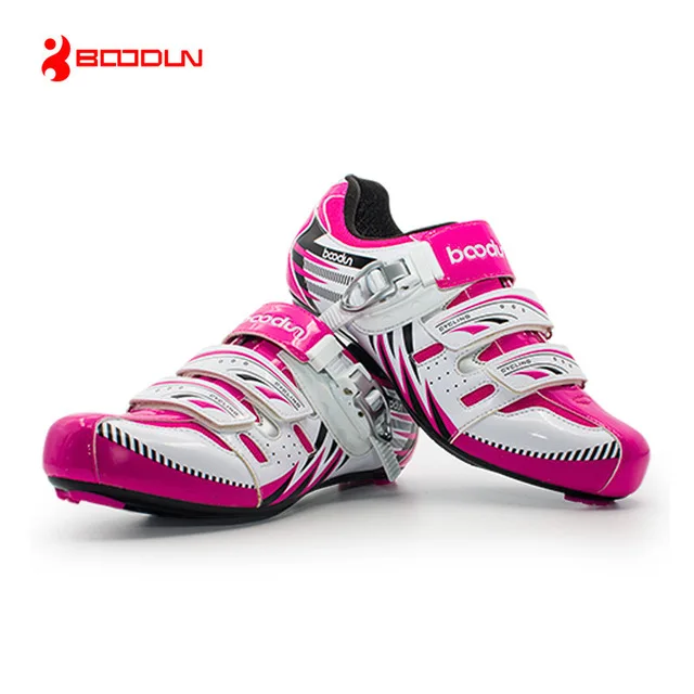 HOT Women Pink Team riding MTB Road Cheap bike shoes Cycling shoes