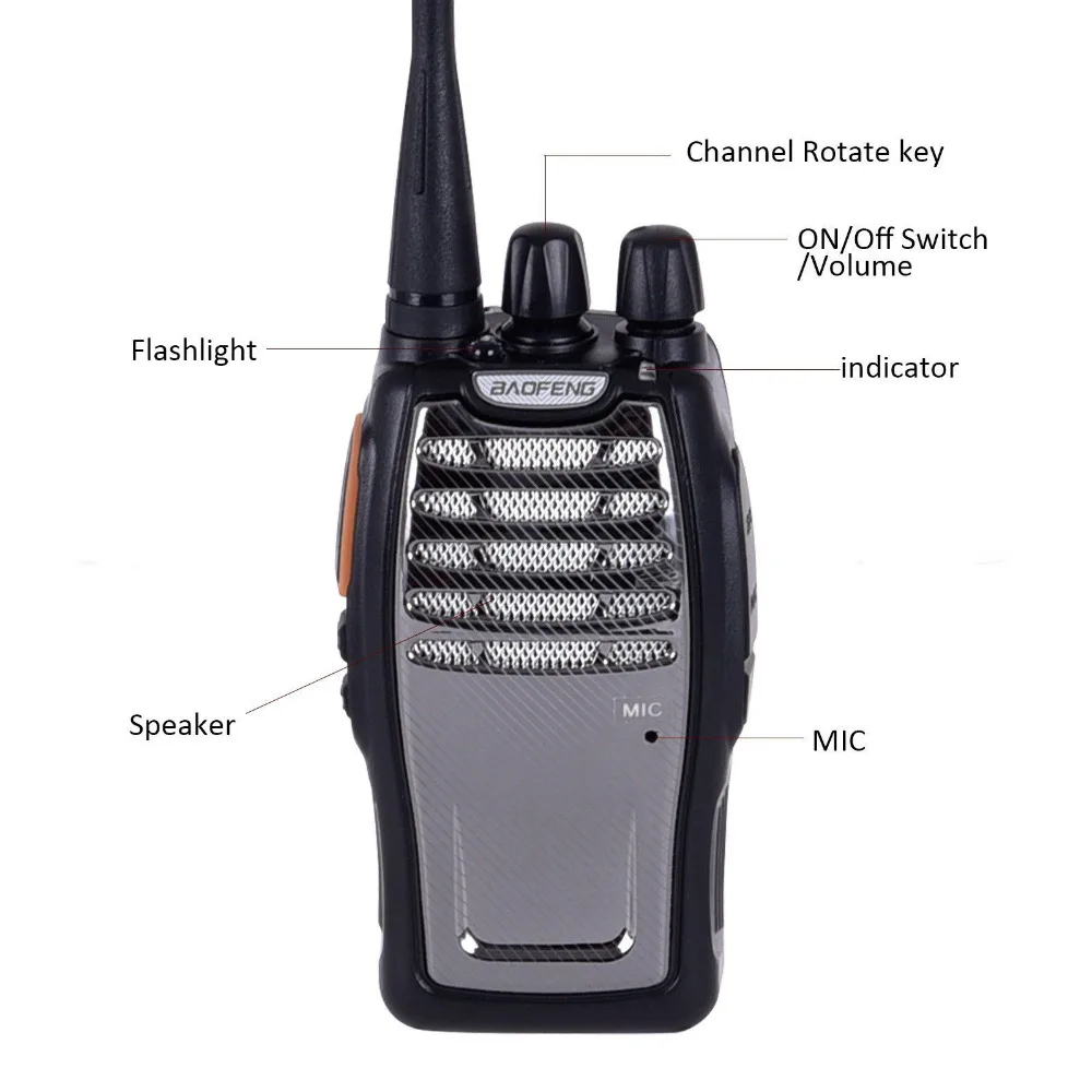 Портативный водонепроницаемый Baofeng BF-A5 рация двухстороннее радио UHF 400-470MHz UM