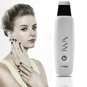 

Ultrasonic Facial Pore Cleaner Ultrasound Therapy Skin Scrubber Galvanic Ion Exfoliator Massager Face Lifting Spa Beauty Machine