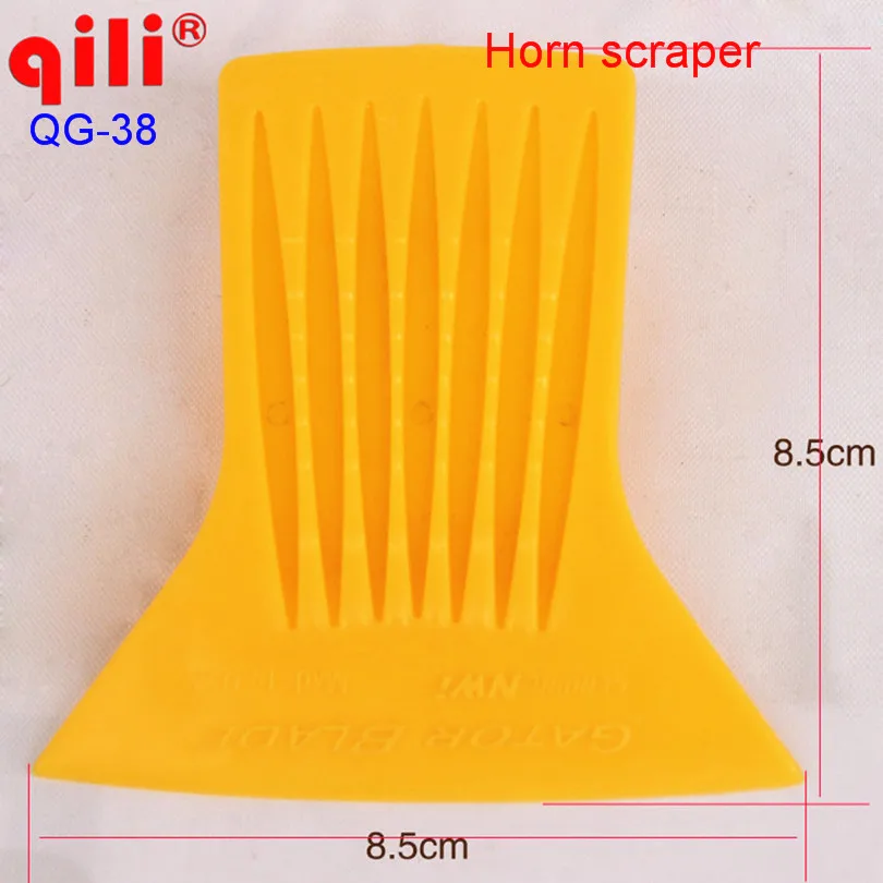 

QILI QG-38 Horn Shape Window Film Installation Tint Scraper Tool 3D Carbon Fiber Sticker Squeegee Tools