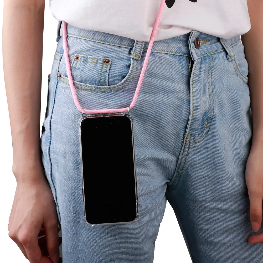 

Phone Case Necklace Case with Rope for iPhone 6 7 8 Plus 5 5S SE XR XS MAX X XS for Samsung S8 Plus S9 S10 plus S10 lite Note 9