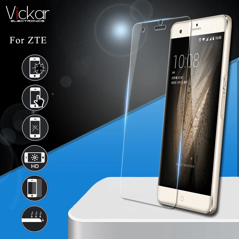 Premium Tempered Glass Screen Protector Protective Film Cover For ZTE AXON 7 MAX Mini B2015 A2015 V5MAX M5 S6 N5 Q802 S291 V7MAX | Мобильные