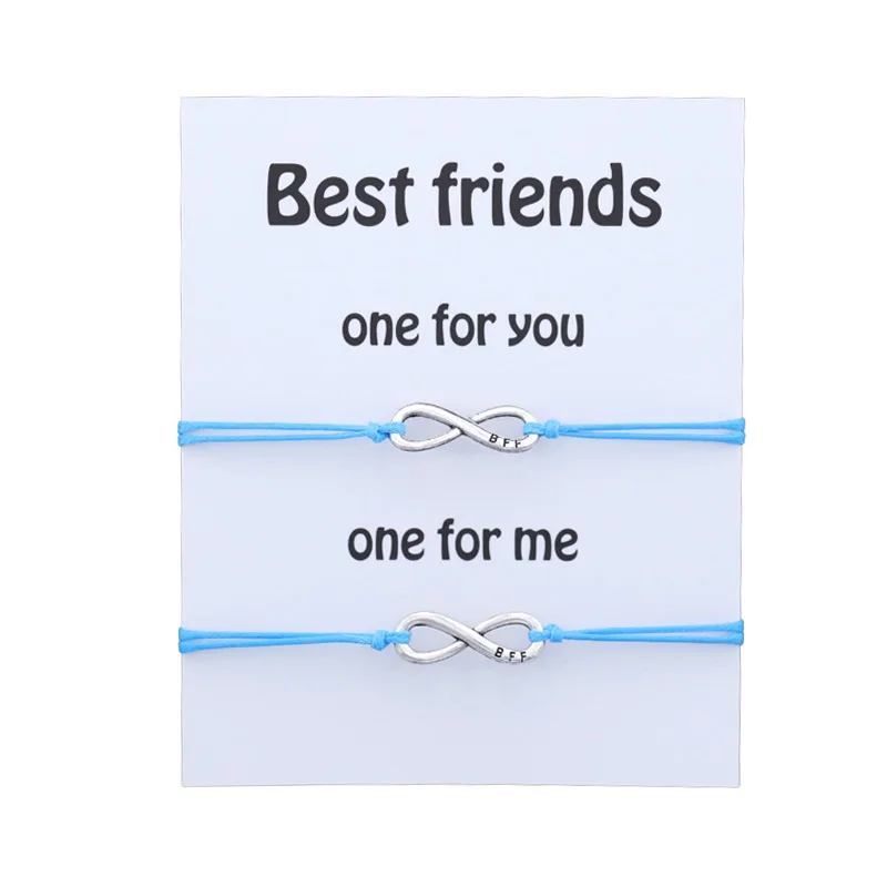 Best Friend Matching Bracelet Infinity Charm Bff Friendship Bracelets for Friend BFF Gift Infinity Bracelet Women Men Jewelry